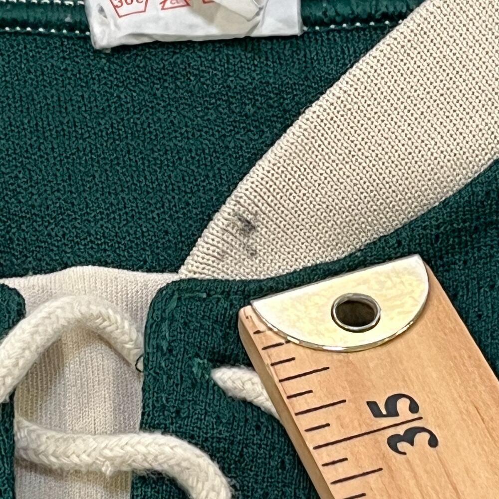 SP Ursuline Bears Green Cream FloKnit Pro 48 Ice Hockey Jersey Men's Size XXL - Picture 7 of 10